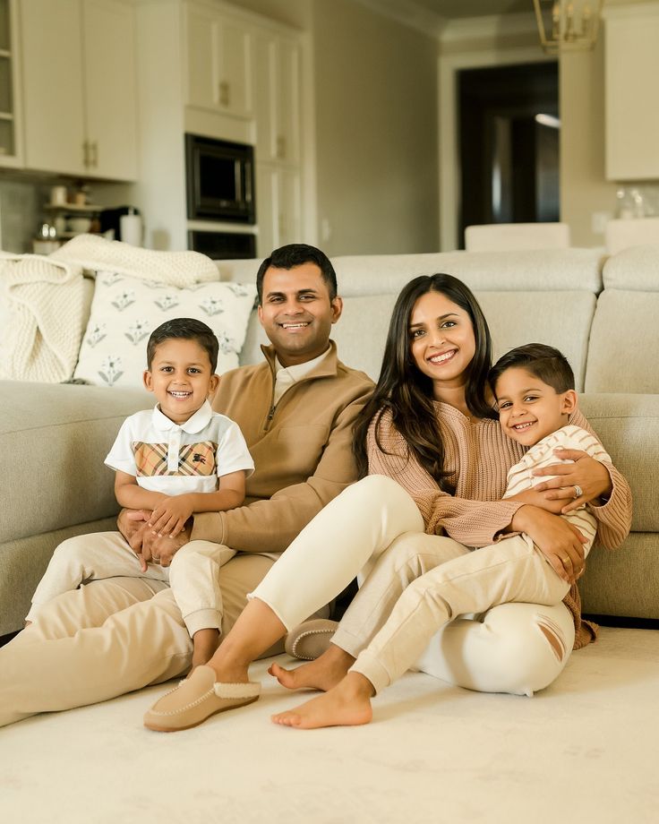 Happy family renovating their home with NP Mortgages